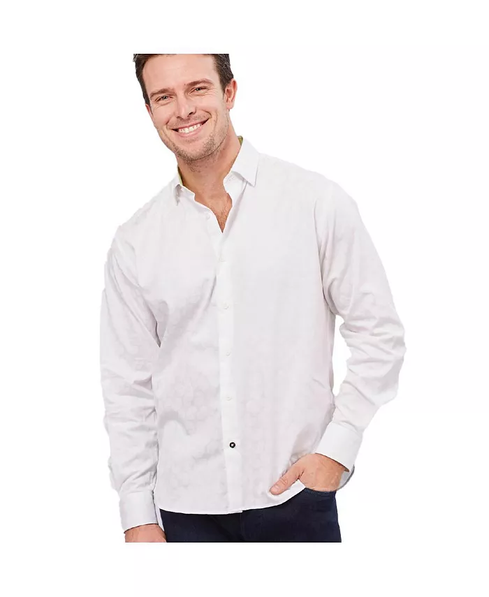 Мужская белая рубашка жаккард Luchiano Visconti, белый
Мужская белая рубашка жаккард Luchiano Visconti, белый