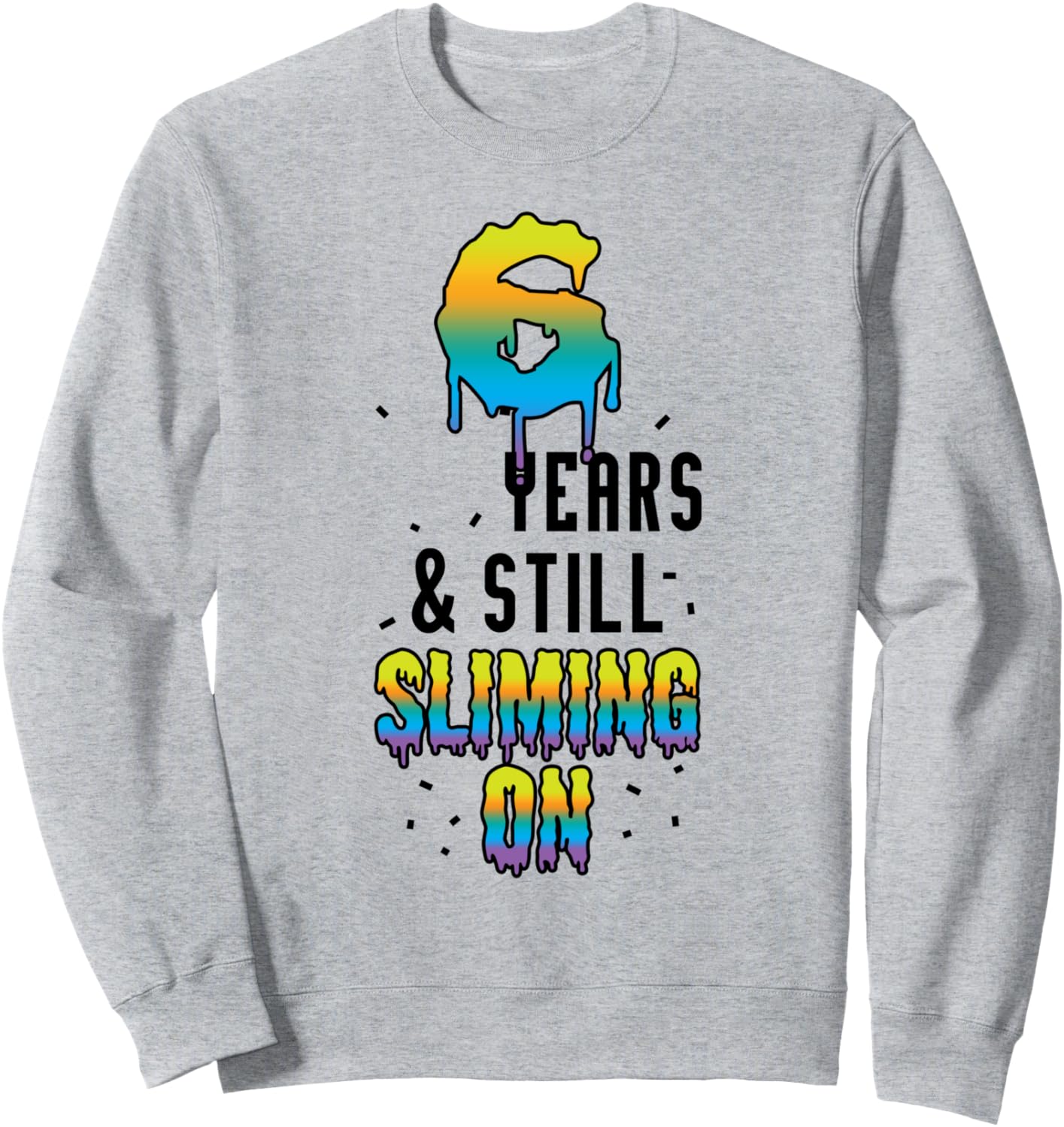 Все еще худенькая в 6 лет. Детская толстовка на 6-й день рождения в стиле слайма Clear Slime Birthday Party Supplies & Slime Favors, серый
Все еще худенькая в 6 лет. Детская толстовка на 6-й день рождения в стиле слайма Clear Slime Birthday Party Supplies & Slime Favors, серый