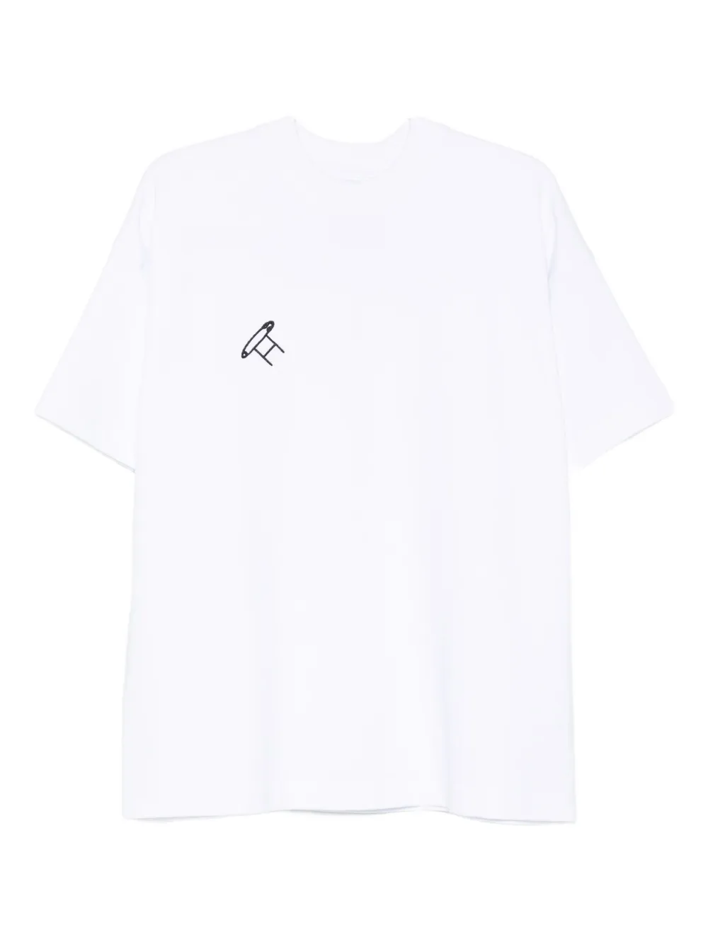 Футболка с вышивкой в виде английской булавки HAMZA, белый
Футболка с вышивкой в виде английской булавки HAMZA, белый