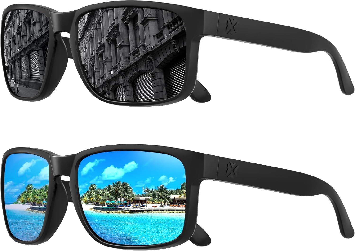 Поляризованные солнцезащитные очки MAXJULI для мужчин и женщин, защита от УФ-излучения UV400, идеально подходят для вождения, езды на велосипеде и бега. Комплект из 2 штук, 2 Pack(black/Gray Lens+black/Blue Lens)
Поляризованные солнцезащитные очки MAXJULI для мужчин и женщин, защита от УФ-излучения UV400, идеально подходят для вождения, езды на велосипеде и бега. Комплект из 2 штук, 2 Pack(black/Gray Lens+black/Blue Lens)