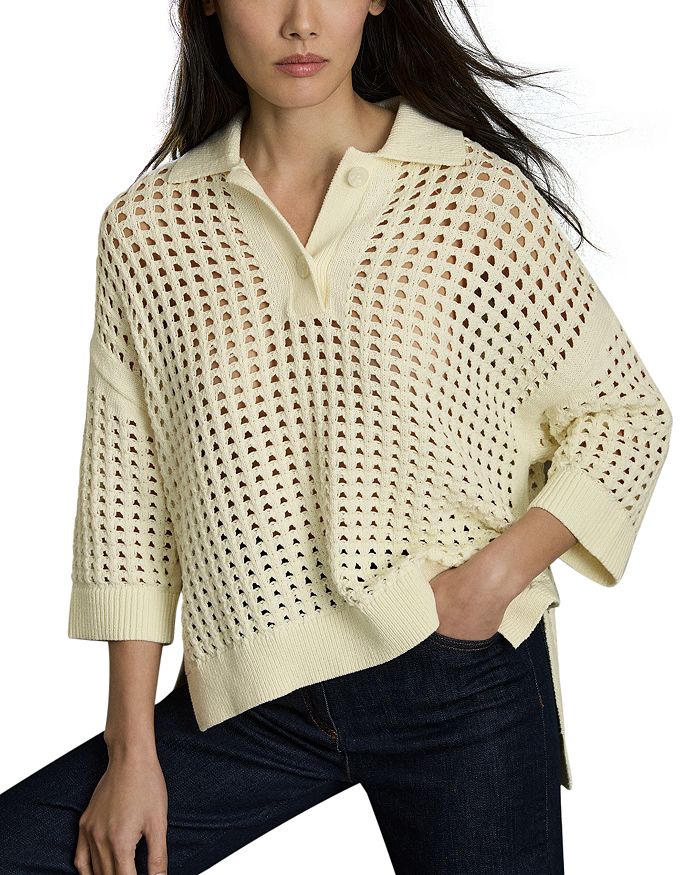 Джемпер с открытыми петлями REISS, коричневый/бежевый
Джемпер с открытыми петлями REISS, коричневый/бежевый