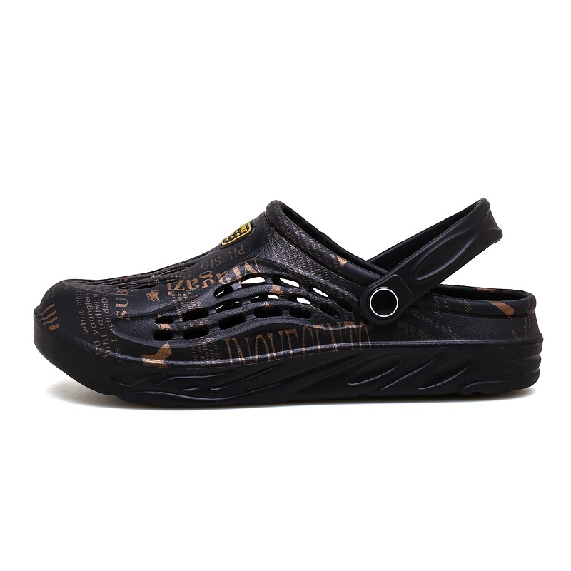 LONGYING Клоги мужские черные с золотом, цвет Black Gold
LONGYING Клоги мужские черные с золотом, цвет Black Gold