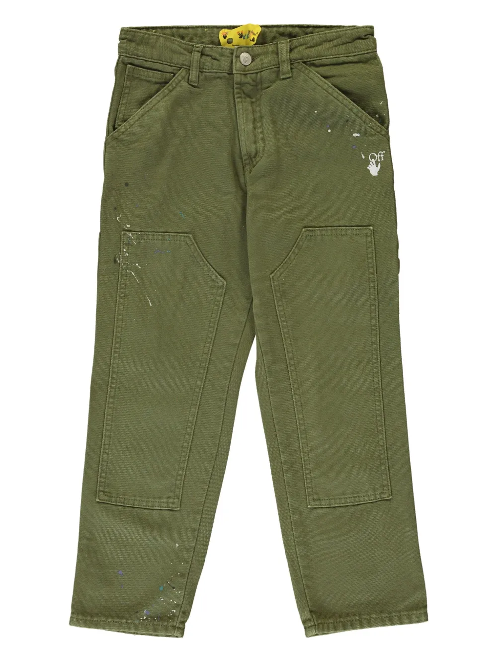 Брюки с эффектом разбрызганной краски OFF-WHITE KIDS, зеленый
Брюки с эффектом разбрызганной краски OFF-WHITE KIDS, зеленый