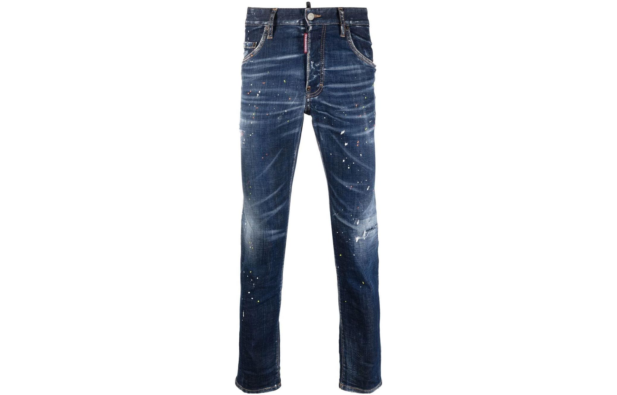 Джинсы скинни с принтом в виде брызг краски DSQUARED 2, синий
Джинсы скинни с принтом в виде брызг краски DSQUARED 2, синий