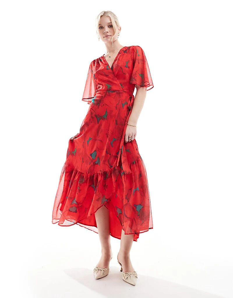 Платье Hope & Ivy мидакси-халат с рукавами-крылышками и поясом-завязкой, с красным принтом
Платье Hope & Ivy мидакси-халат с рукавами-крылышками и поясом-завязкой, с красным принтом