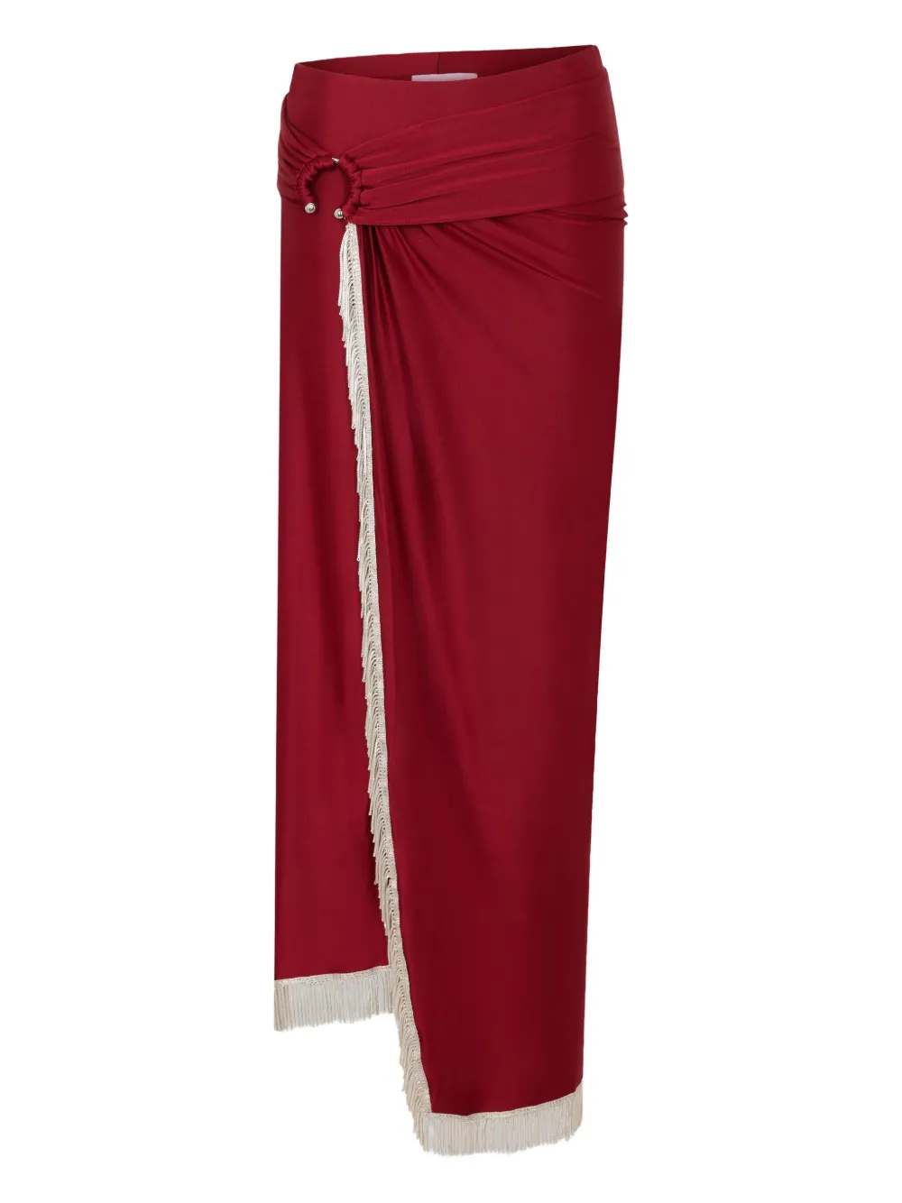 Юбка с запахом и бахромой Rabanne, красный
Юбка с запахом и бахромой Rabanne, красный