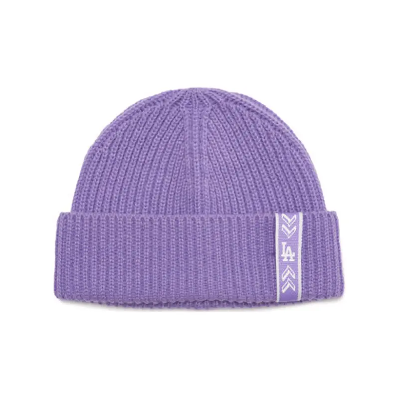 MLB Вязаная шапка унисекс фиолетовая, Purple 
MLB Вязаная шапка унисекс фиолетовая, Purple