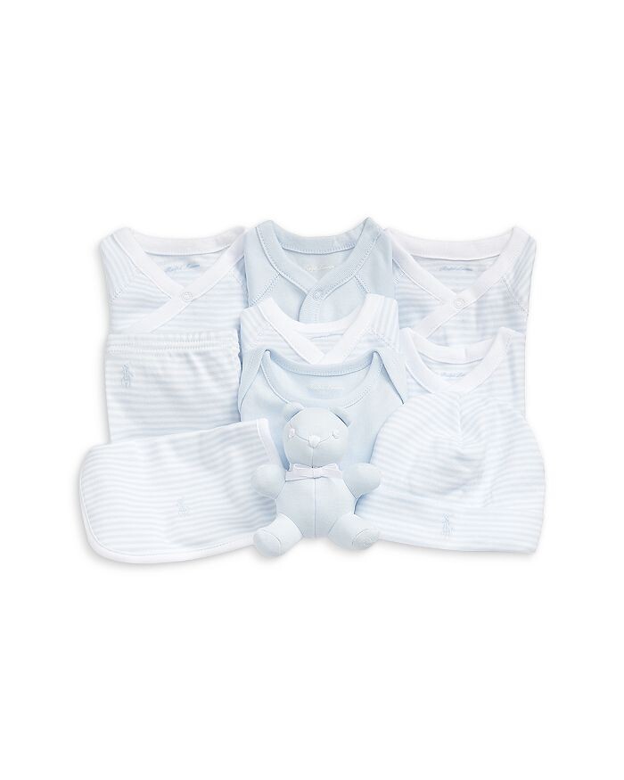 Подарочный набор унисекс из 11 предметов Ralph Lauren из органического хлопка — для малышей, синий
Подарочный набор унисекс из 11 предметов Ralph Lauren из органического хлопка — для малышей, синий