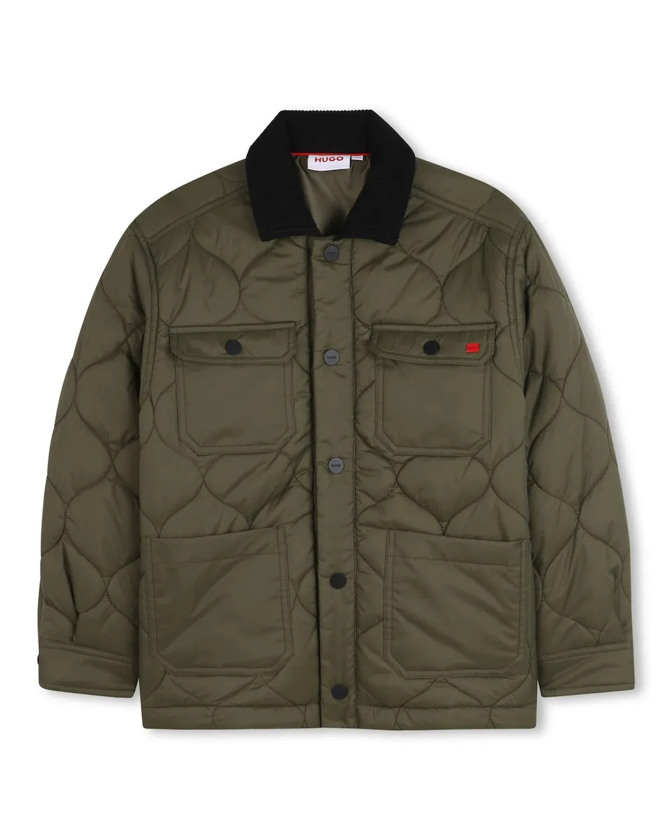 Детская куртка зеленого цвета с длинными рукавами Hugo
Детская куртка зеленого цвета с длинными рукавами Hugo