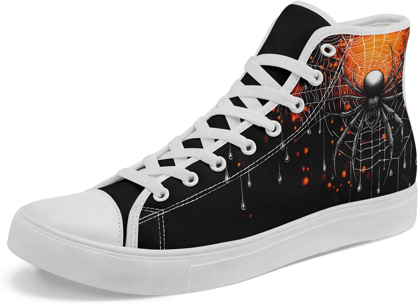 Кеды на высокой подошве из холста для мужчин и женщин на Хэллоуин, с рисунками тыквы, призрака и черепа, дышащие, на плоской подошве, для повседневной ходьбы Awsole, белый/черный/оранжевый/серый
Кеды на высокой подошве из холста для мужчин и женщин на Хэллоуин, с рисунками тыквы, призрака и черепа, дышащие, на плоской подошве, для повседневной ходьбы Awsole, белый/черный/оранжевый/серый