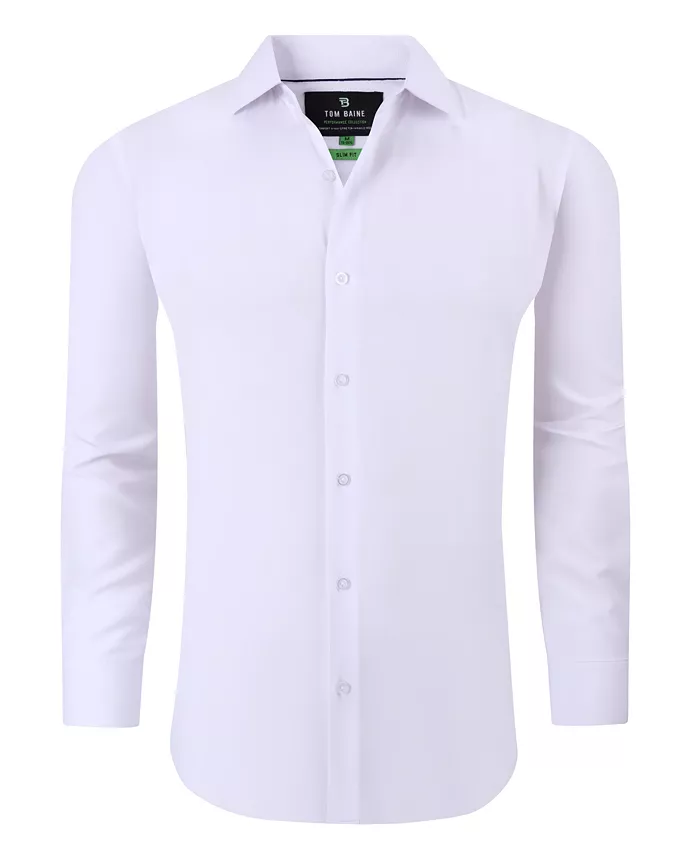 Мужская эластичная однотонная рубашка на пуговицах Performance Stretch Tom Baine, белый
Мужская эластичная однотонная рубашка на пуговицах Performance Stretch Tom Baine, белый