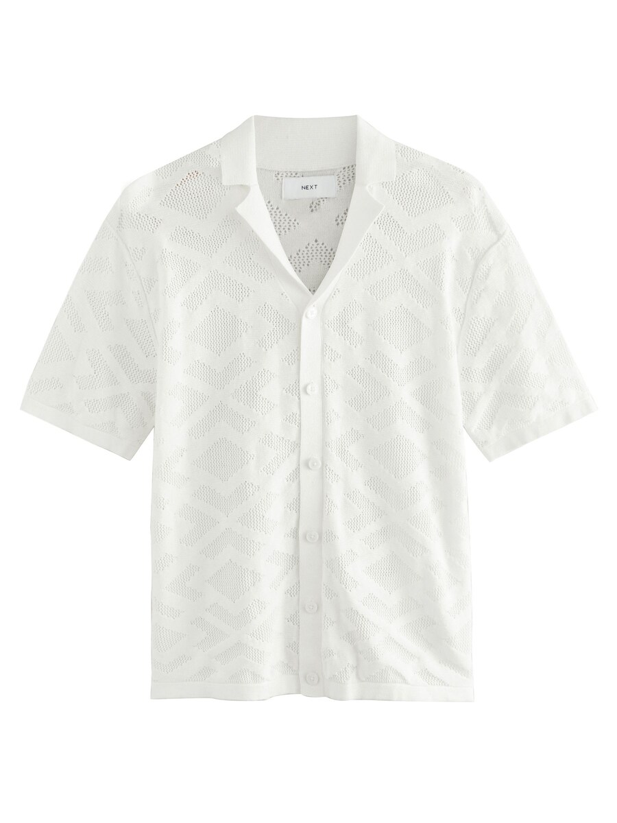 Рубашка обычного кроя на пуговицах Next, белый
Рубашка обычного кроя на пуговицах Next, белый