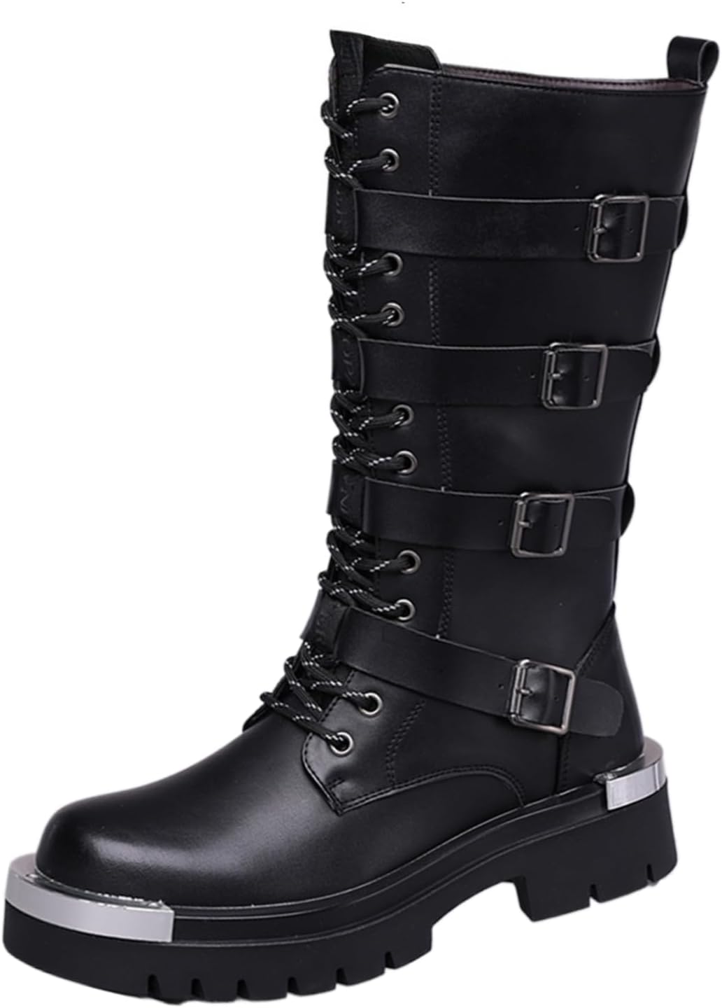 Мужские кожаные мотоциклетные ботинки с боковой молнией, на телячьей коже, высокие, с металлическим круглым носком, массивным каблуком и пряжкой, удобные и теплые для осени и зимы, повседневной носки и катания на мотоцикле Netehadi, черный
Мужские кожаные мотоциклетные ботинки с боковой молнией, на телячьей коже, высокие, с металлическим круглым носком, массивным каблуком и пряжкой, удобные и теплые для осени и зимы, повседневной носки и катания на мотоцикле Netehadi, черный