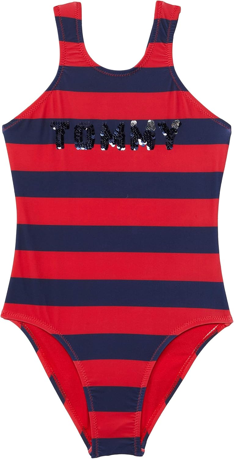 Слитный купальник Tommy Hilfiger для девочек в полоску регби (для детей старшего возраста), Chinese Red Rugby
Слитный купальник Tommy Hilfiger для девочек в полоску регби (для детей старшего возраста), Chinese Red Rugby