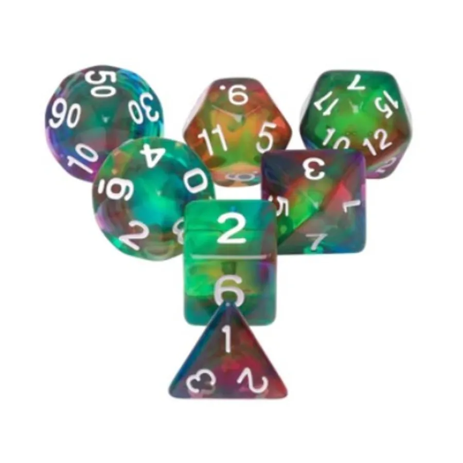 Набор Poly — Разноцветный ветер с белым (7), Dice Sets - Resin/Acrylic - Rainbow & Multi-Colored (Foam Brain Games)
Набор Poly — Разноцветный ветер с белым (7), Dice Sets - Resin/Acrylic - Rainbow & Multi-Colored (Foam Brain Games)