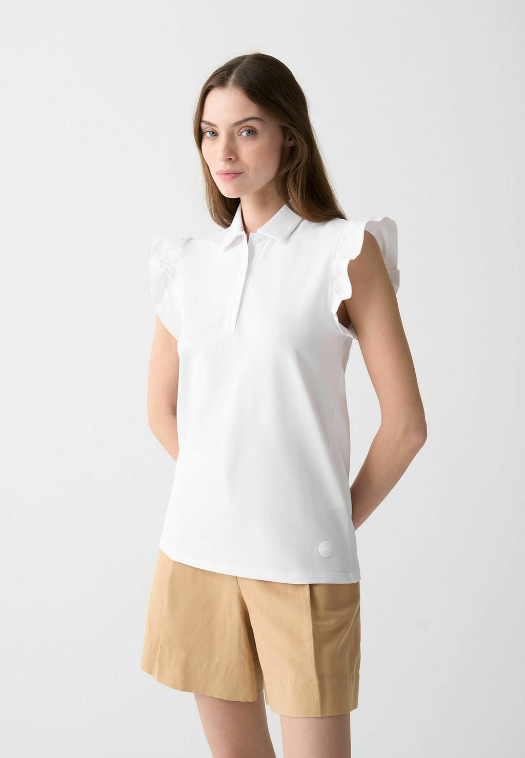 Рубашка поло WITH RUCHES Colmar Originals, белый 
Рубашка поло WITH RUCHES Colmar Originals, белый