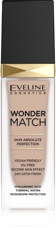 Долговечная жидкая основа с гиалуроновой кислотой Eveline Cosmetics Wonder Match, 35 Sunny Beige 30 ml
Долговечная жидкая основа с гиалуроновой кислотой Eveline Cosmetics Wonder Match, 35 Sunny Beige 30 ml