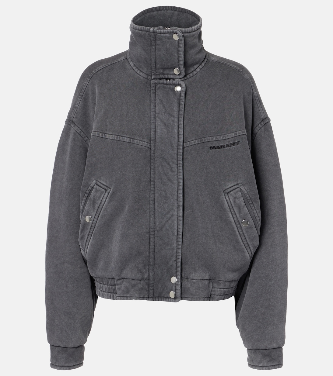 Куртка из хлопкового джерси Yanissa Marant Etoile, серый 
Куртка из хлопкового джерси Yanissa Marant Etoile, серый