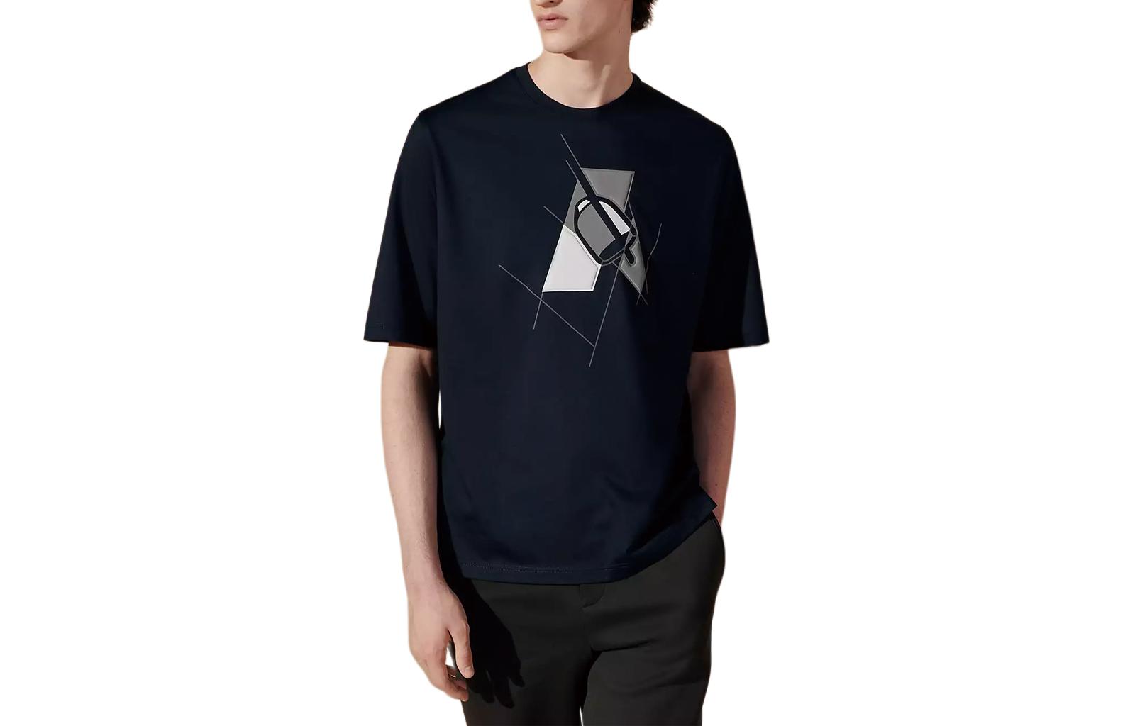 Футболка мужская синяя HERMES, морской синий
Футболка мужская синяя HERMES, морской синий