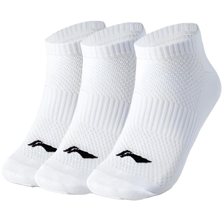 Носки для бега LiNing, унисекс, комплект из 3 пар, белые
Носки для бега LiNing, унисекс, комплект из 3 пар, белые