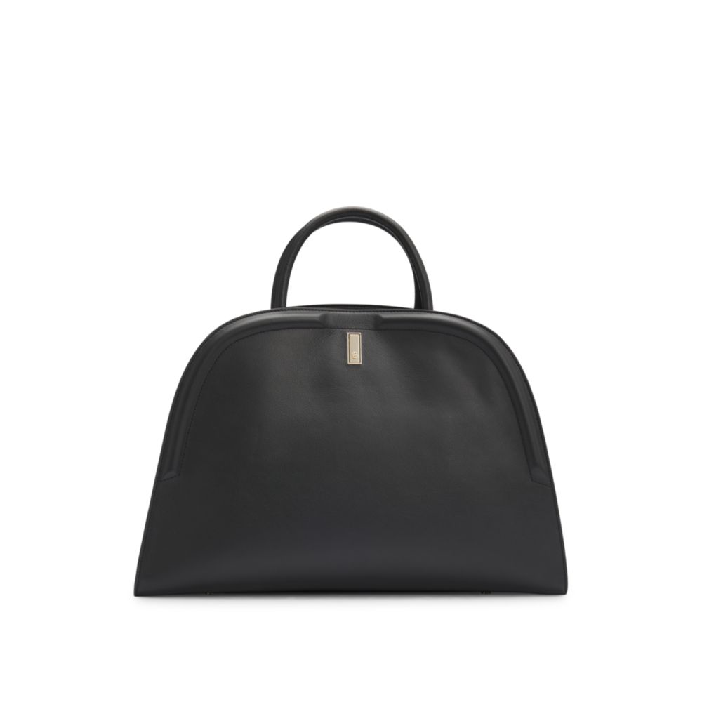 Сумка-тоут Ariell из зерненой кожи со съемным ремнем BOSS, черный
Сумка-тоут Ariell из зерненой кожи со съемным ремнем BOSS, черный