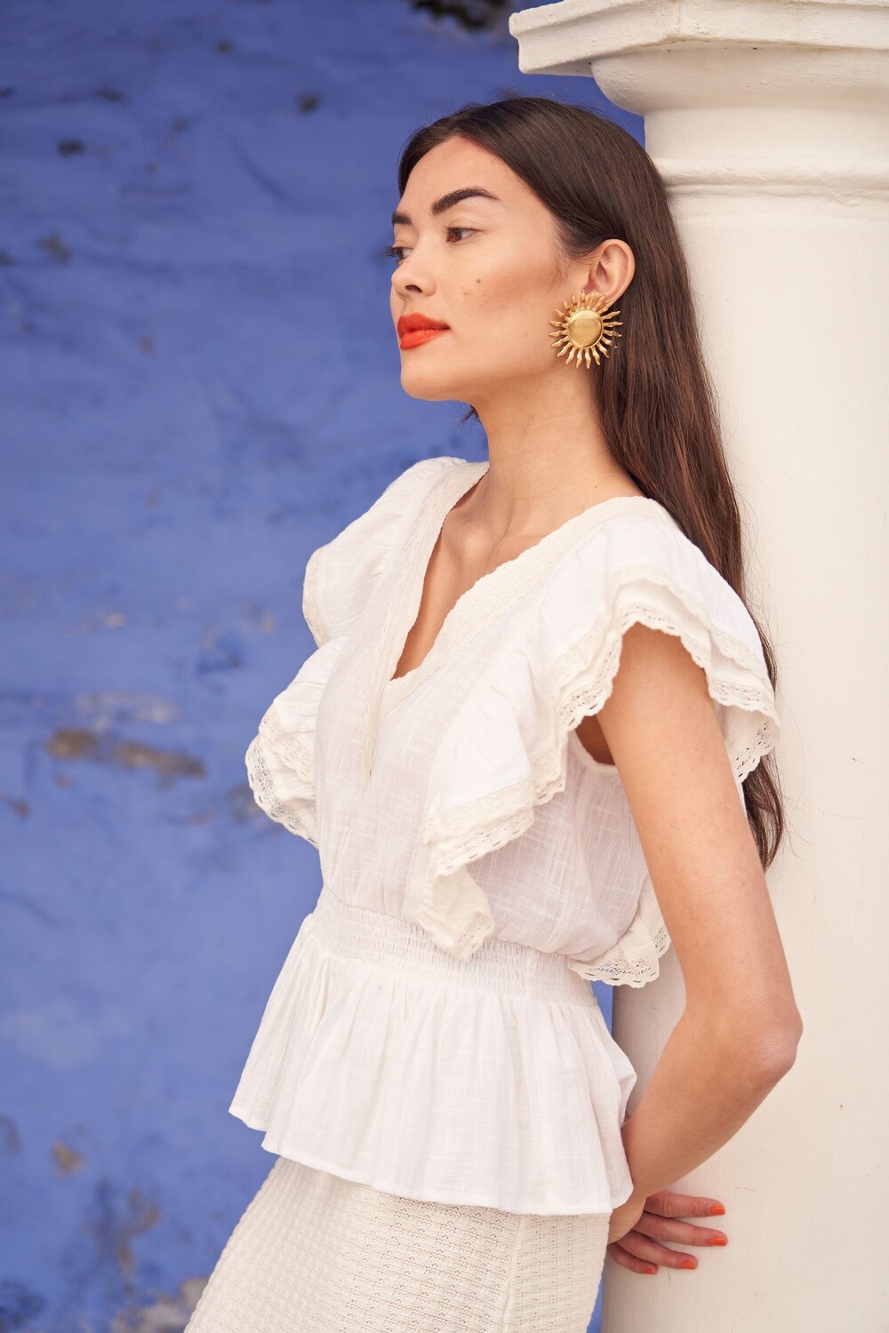 Блузка с рукавами отделанными кружевом и бахромой Another Sunday, белый
Блузка с рукавами отделанными кружевом и бахромой Another Sunday, белый