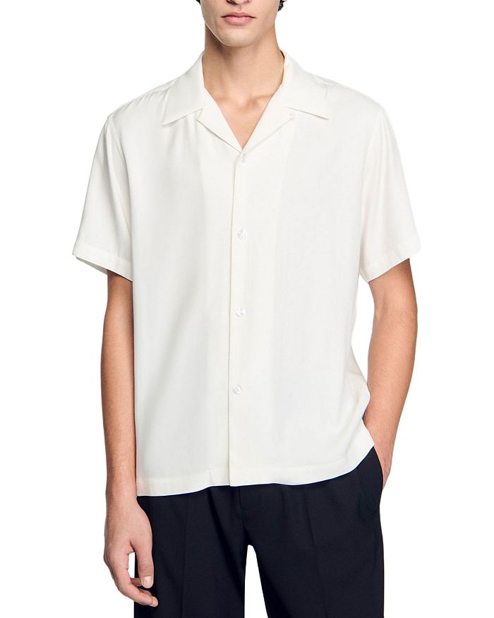 Рубашка с акульим воротником Sandro, белый
Рубашка с акульим воротником Sandro, белый