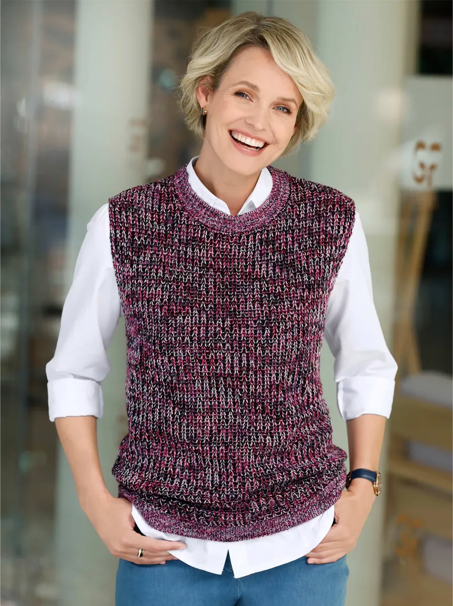 Жилет-свитер Classic Basics "жилет-свитер", цвет Lila-Erdbeere-Meliert
Жилет-свитер Classic Basics "жилет-свитер", цвет Lila-Erdbeere-Meliert
