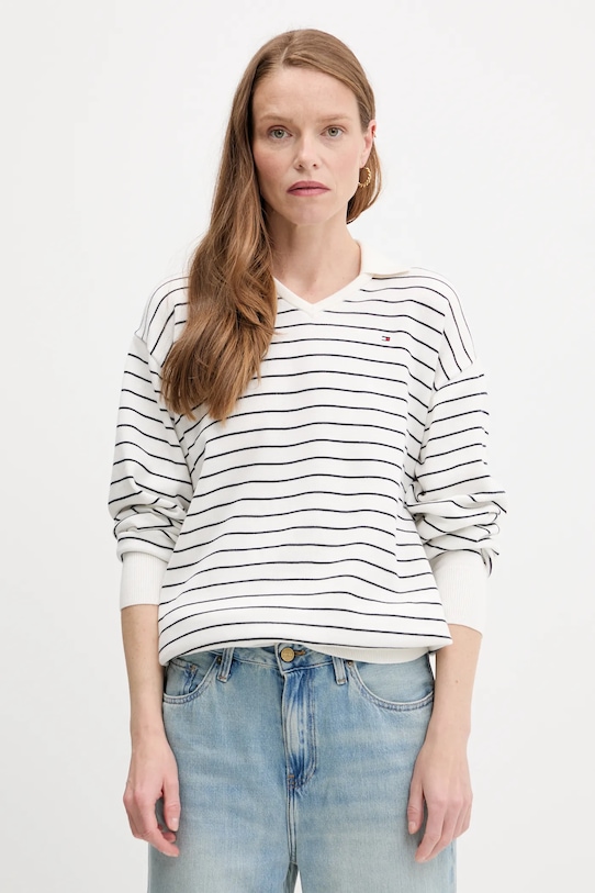 Хлопковый свитер Tommy Hilfiger, белый
Хлопковый свитер Tommy Hilfiger, белый