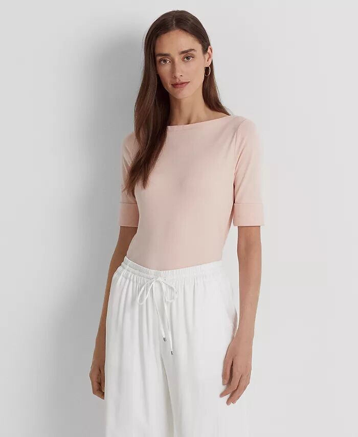 Эластичный топ с вырезом-лодочкой, стандартный и для миниатюрных Lauren Ralph Lauren, розовый
Эластичный топ с вырезом-лодочкой, стандартный и для миниатюрных Lauren Ralph Lauren, розовый