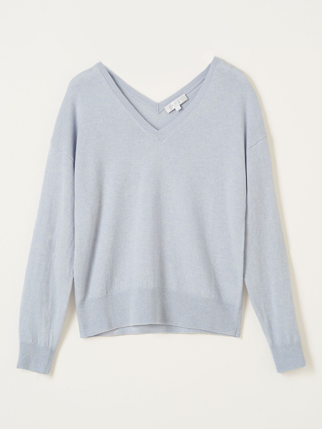 Джемпер из смеси шерсти и кашемира с V-образным вырезом Truly, синий
Джемпер из смеси шерсти и кашемира с V-образным вырезом Truly, синий