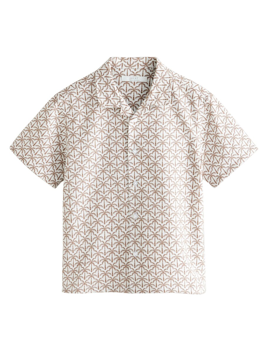 Рубашка на пуговицах классического кроя Next, экрю
Рубашка на пуговицах классического кроя Next, экрю