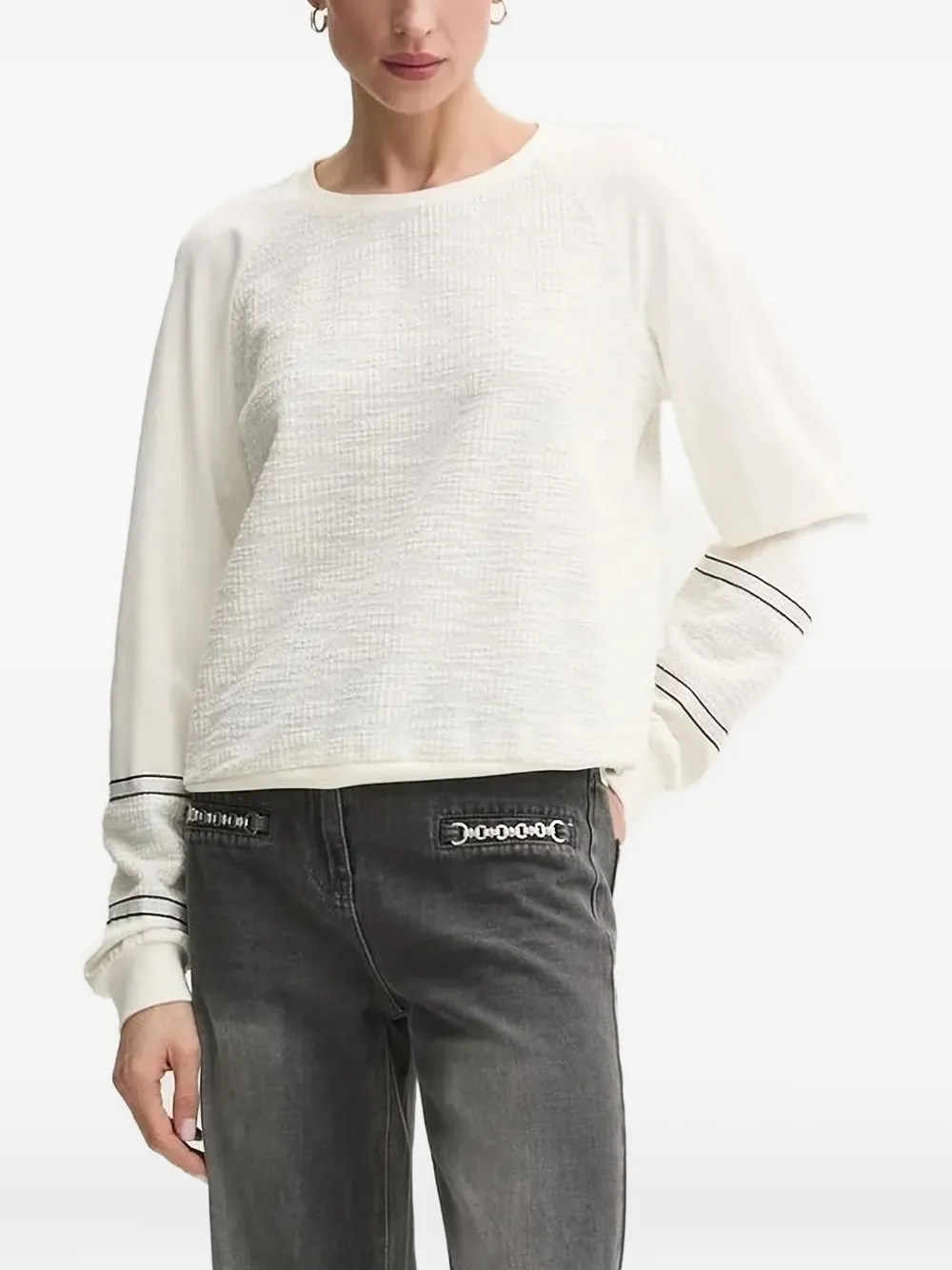 Твидовая толстовка с рукавами реглан LIU JO, нейтральный
Твидовая толстовка с рукавами реглан LIU JO, нейтральный