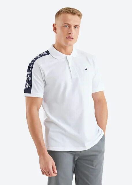 Мужская классическая рубашка-поло с короткими рукавами Nautica, белый
Мужская классическая рубашка-поло с короткими рукавами Nautica, белый