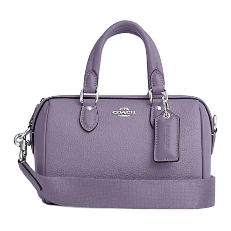Сумка Rowan из коровьей кожи, через плечо, кросс-боди Coach женская светло-фиолетовая 
Сумка Rowan из коровьей кожи, через плечо, кросс-боди Coach женская светло-фиолетовая