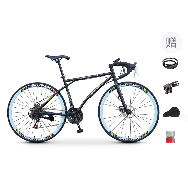 Шоссейный велосипед с дисковыми тормозами из высокоуглеродистой стали для активного отдыха ICOLOUR, черный
Шоссейный велосипед с дисковыми тормозами из высокоуглеродистой стали для активного отдыха ICOLOUR, черный