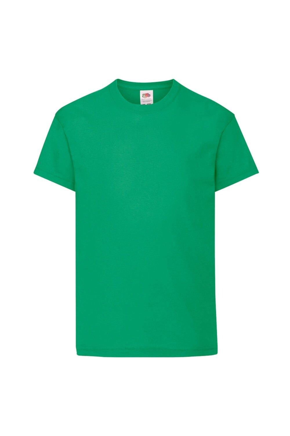 Оригинальная футболка с коротким рукавом Fruit of the Loom, зеленый 
Оригинальная футболка с коротким рукавом Fruit of the Loom, зеленый