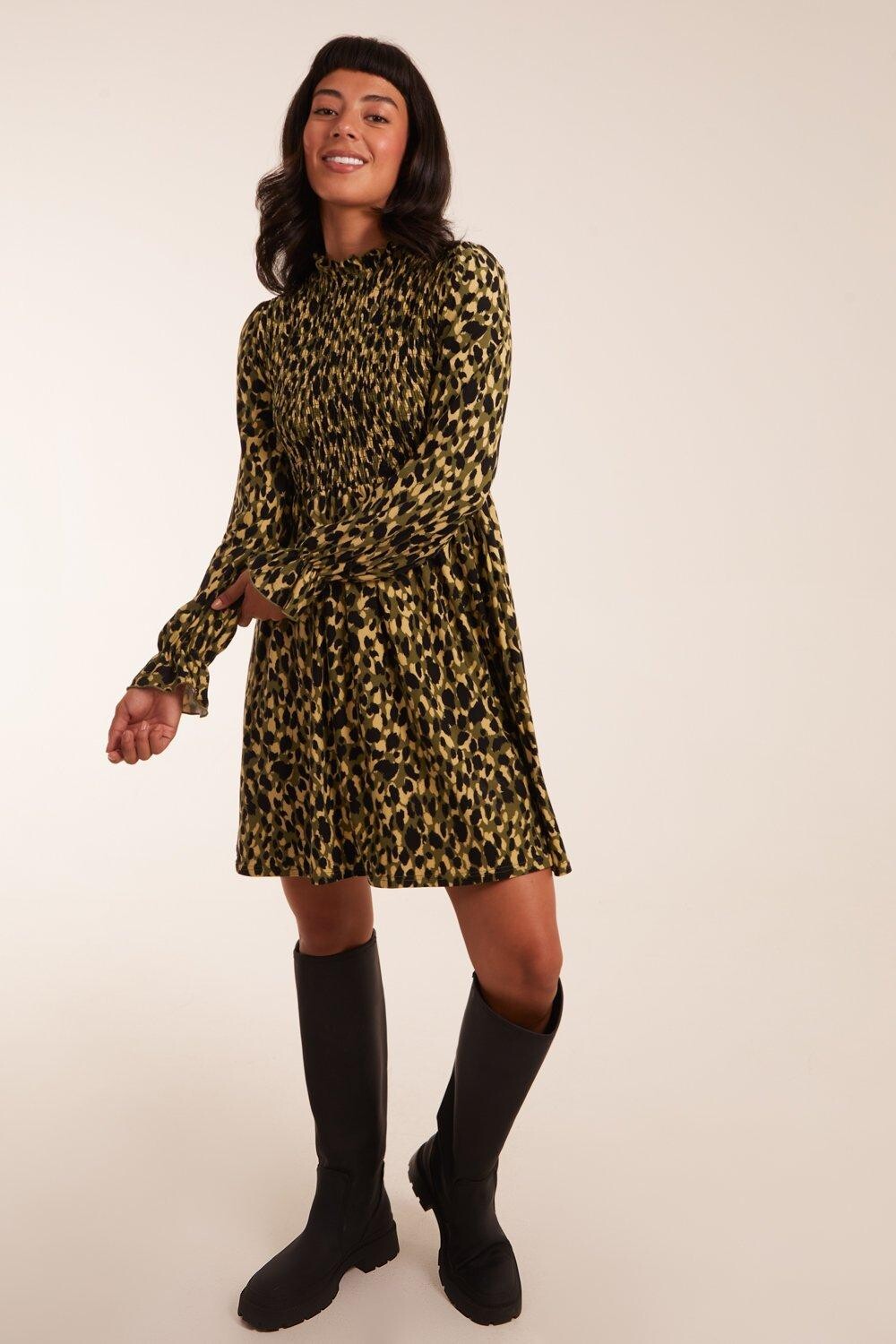 Мини-платье трапеции со сборками Blue Vanilla, зеленый
Мини-платье трапеции со сборками Blue Vanilla, зеленый