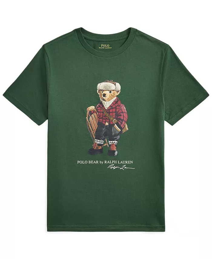 Мальчиковая футболка Polo Bear из хлопкового джерси, размеры 8-20 Polo Ralph Lauren, зеленый
Мальчиковая футболка Polo Bear из хлопкового джерси, размеры 8-20 Polo Ralph Lauren, зеленый