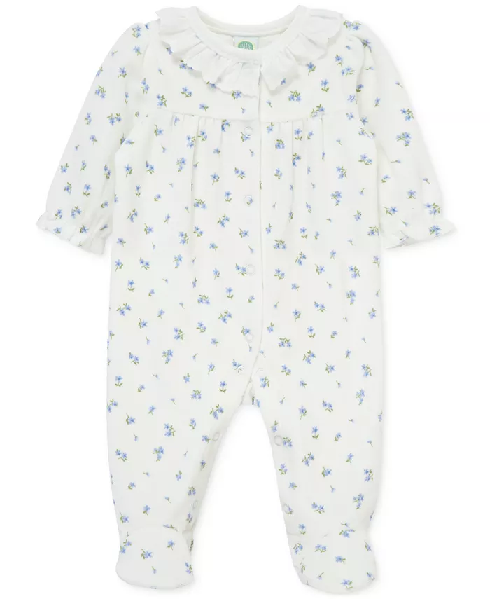 Детский комбинезон с ножками для девочек из велюра с мелким цветочным принтом Little Me, белый
Детский комбинезон с ножками для девочек из велюра с мелким цветочным принтом Little Me, белый