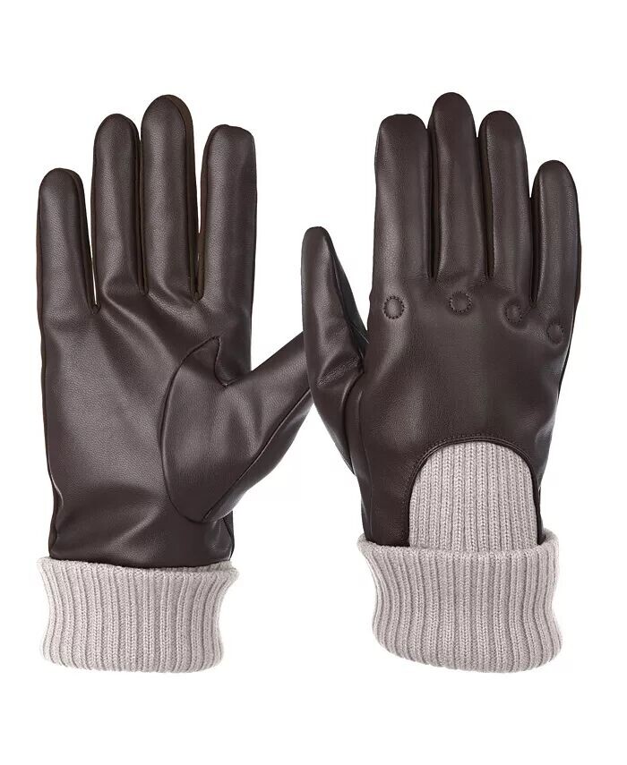 Мужские перчатки для сенсорного экрана из искусственной кожи Isotoner Signature, коричневый
Мужские перчатки для сенсорного экрана из искусственной кожи Isotoner Signature, коричневый