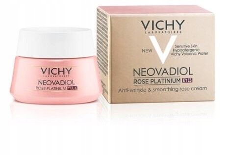 Vichy, Neovadiol Rose Platinium, крем для глаз, 15 мл
Vichy, Neovadiol Rose Platinium, крем для глаз, 15 мл