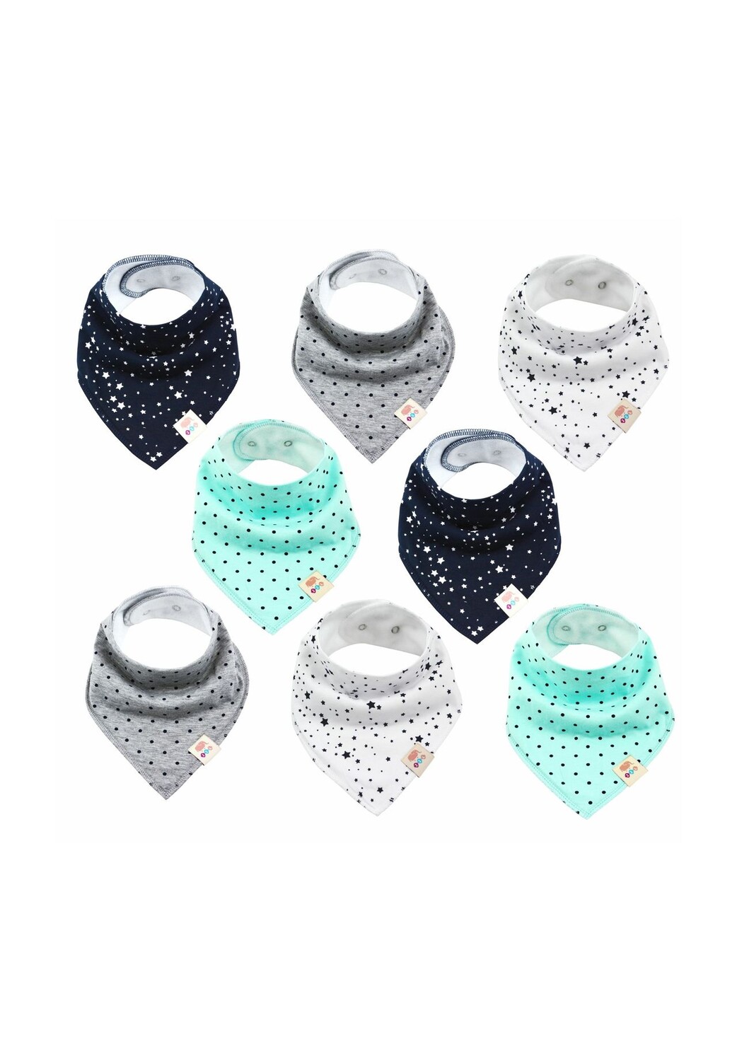 Нагрудники, набор из 8 треугольных шарфов, шейные платки M.M.C., цвет Unisex Set
Нагрудники, набор из 8 треугольных шарфов, шейные платки M.M.C., цвет Unisex Set