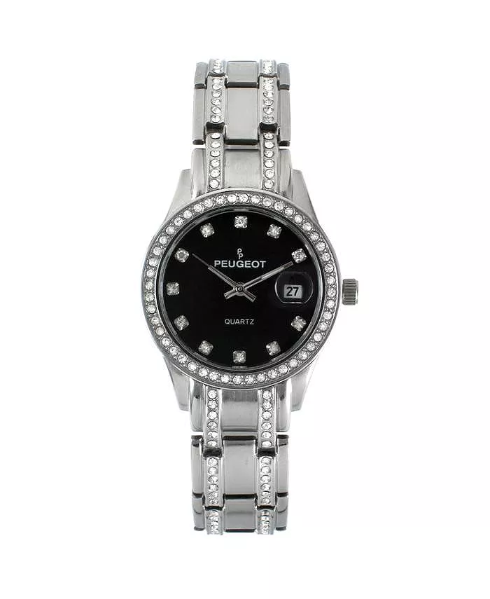Женские круглые серебряные часы-браслет с кристаллами Swarovski, статусные, роскошные Peugeot
Женские круглые серебряные часы-браслет с кристаллами Swarovski, статусные, роскошные Peugeot