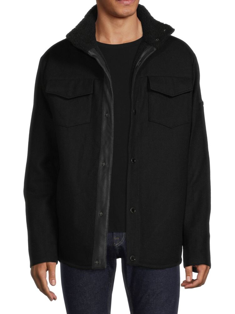 Шерстяная куртка на подкладке из искусственной овчины Karl Lagerfeld Paris, черный
Шерстяная куртка на подкладке из искусственной овчины Karl Lagerfeld Paris, черный