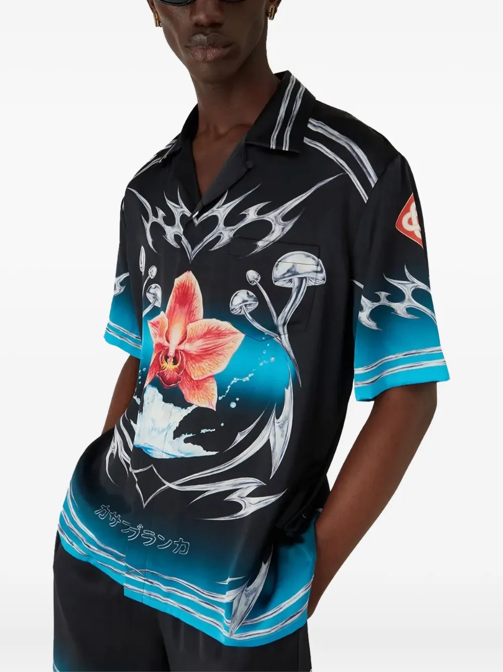 Шелковая рубашка Blades Casablanca, черный
Шелковая рубашка Blades Casablanca, черный