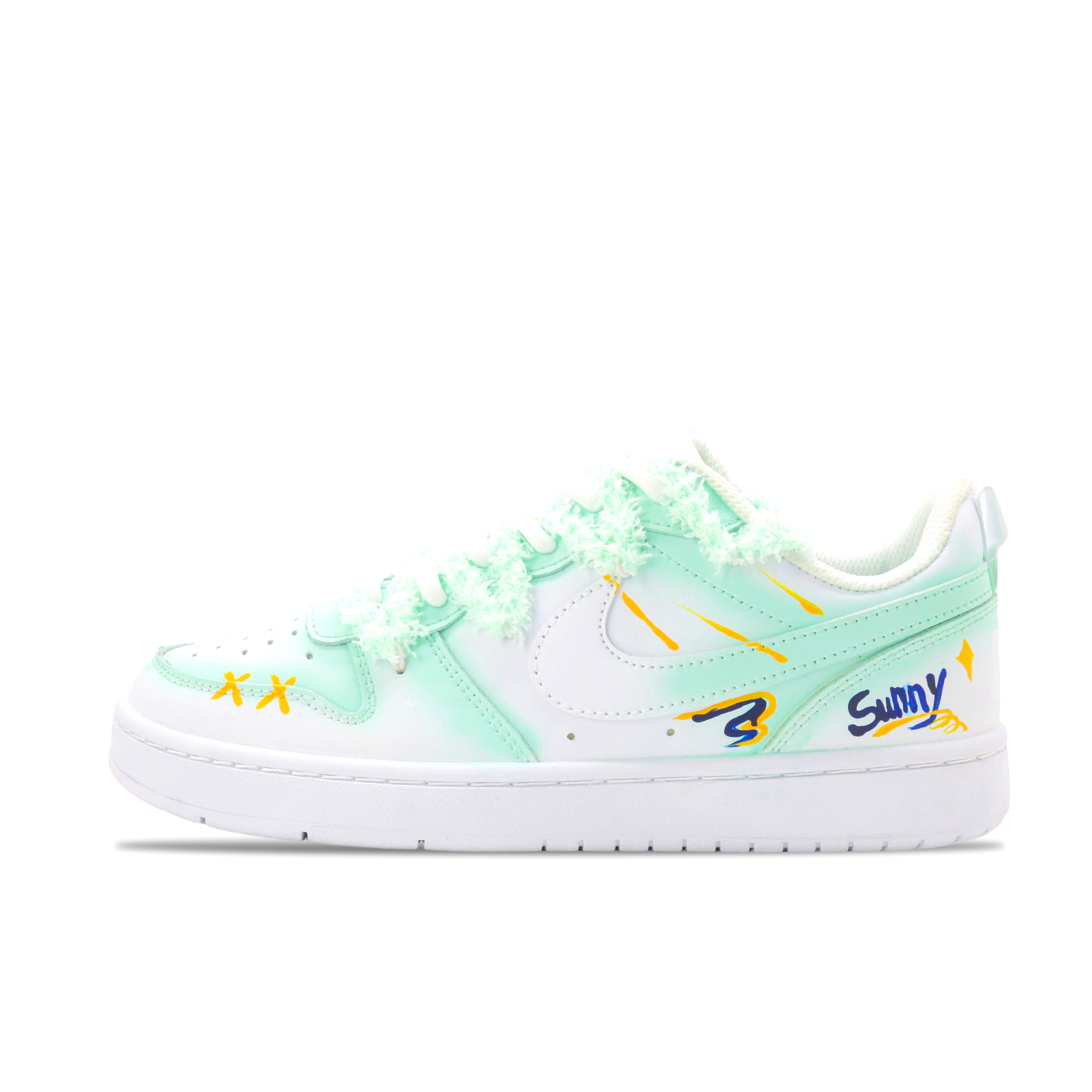 Детские скейтерские кроссовки Court Borough для младших школьников Nike, зеленый/желтый 
Детские скейтерские кроссовки Court Borough для младших школьников Nike, зеленый/желтый