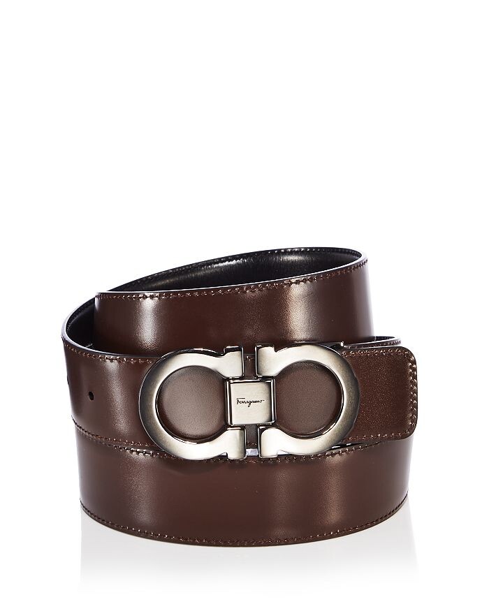Мужской двусторонний кожаный ремень Salvatore Ferragamo с двойной пряжкой Gancini, мультиколор
Мужской двусторонний кожаный ремень Salvatore Ferragamo с двойной пряжкой Gancini, мультиколор