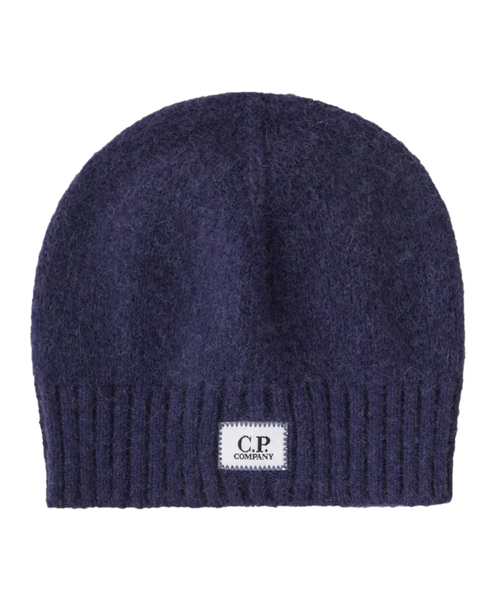 Шапка вязки в рубчик из шерсти альпаки с нашивкой логотипом C.P. Company, синий
Шапка вязки в рубчик из шерсти альпаки с нашивкой логотипом C.P. Company, синий