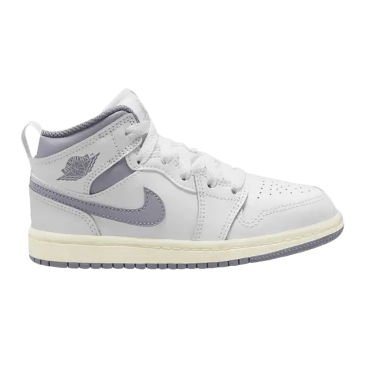 Кроссовки Air Jordan Air Jordan 1 Mid PS 'Neutral Grey', белый 
Кроссовки Air Jordan Air Jordan 1 Mid PS 'Neutral Grey', белый